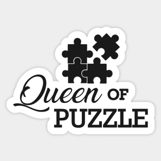 Queen of puzzle Sticker